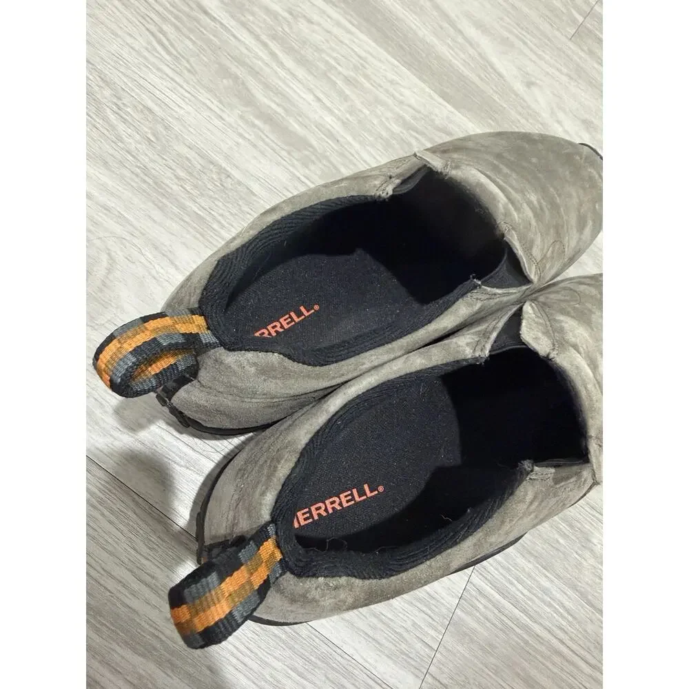 Merrell Jungle Moc Slip On Gunsmoke Seude Size 13 Wide Hiking Camping Outdoors